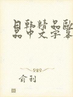 日韩精品欧美精品中文字幕