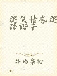 迷失情感迷宫粤语谐音