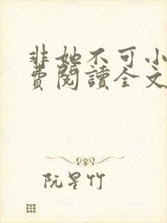 非她不可小说免费阅读全文