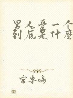 男人爱一个女人到底是什么样的封面