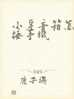 小爰音箱怎么连接手机