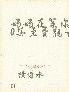 妈妈在等你第40集免费观看封面