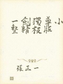 一剑独尊小说完整精校版