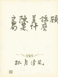 良陈美锦顾澜结局是什么