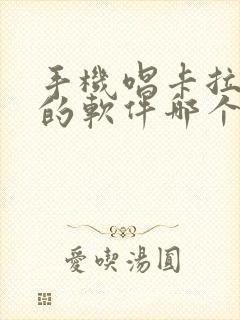 手机唱卡拉ok的软件哪个好用封面