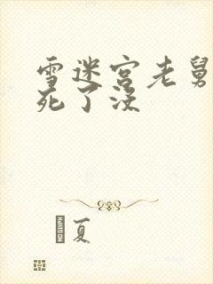 雪迷宫老舅最后死了没封面