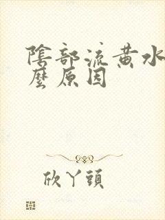 阴部流黄水是什么原因