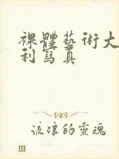 裸体艺术大胆福利写真封面