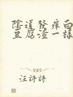 阴道发痒白带像豆腐渣一样