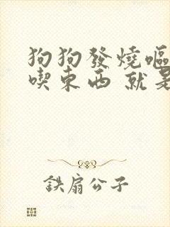 狗狗发烧呕吐不吃东西 就是趴着