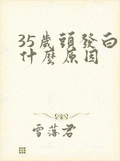 35岁头发白是什么原因