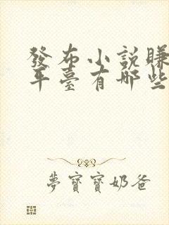 发布小说赚钱的平台有哪些