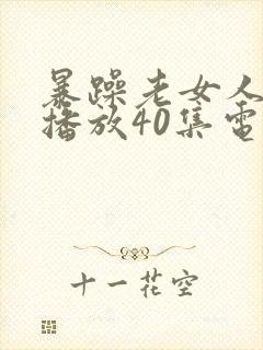 暴躁老女人免费播放40集电视剧