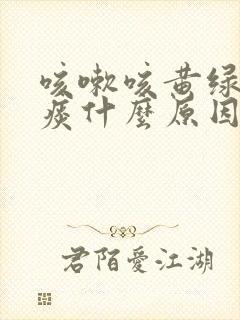 咳嗽咳黄绿色的痰什么原因