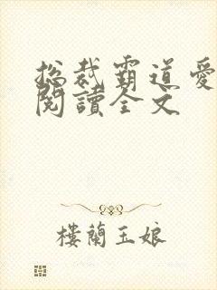 总裁霸道爱免费阅读全文