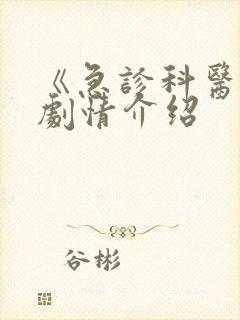 《急诊科医生》剧情介绍封面