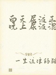 白天尿液正常,晚上尿液混有白色沉淀物