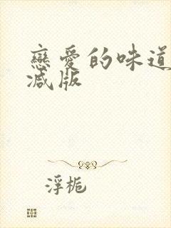 恋爱的味道无删减版封面