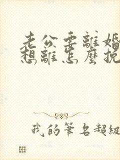 老公要离婚我不想离怎么挽回封面