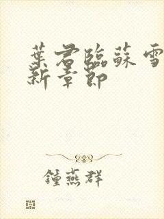 叶君临苏雪儿最新章节