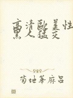 高清欧美性猛交黑人猛交