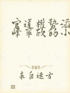 官道权势滔天林峰宁欣的小说名字封面