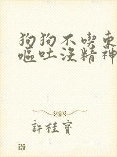 狗狗不吃东西还呕吐没精神只喝水封面