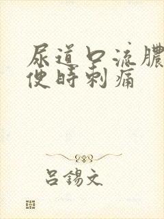 尿道口流脓且小便时刺痛