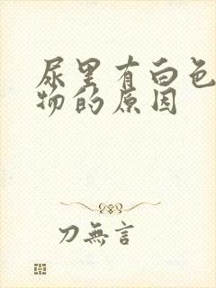 尿里有白色沉淀物的原因