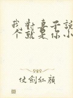 我对妻子说下一个就是你小说在线阅读