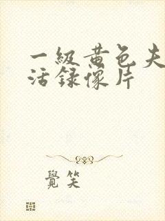 一级黄色夫妻生活录像片