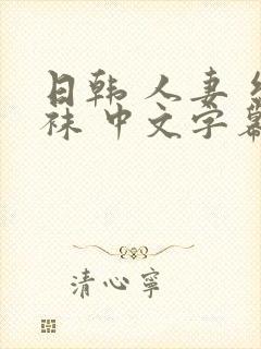 日韩 人妻 丝袜 中文字幕