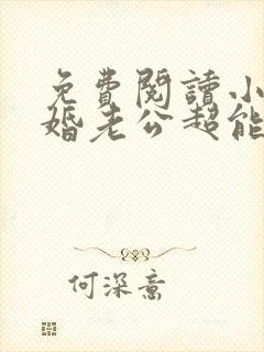 免费阅读小说闪婚老公超能撩在线阅读全文封面