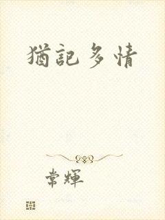 犹记多情封面