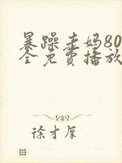 暴躁老妈80集全免费播放电视剧下载