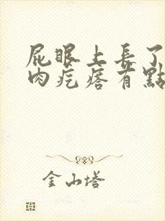 屁眼上长了一个肉疙瘩有点痒封面