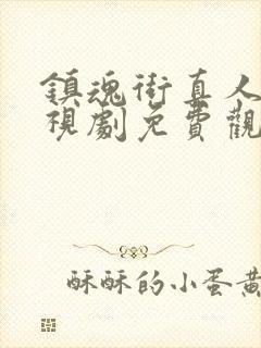 镇魂街真人版电视剧免费观看全集