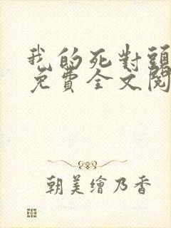 我的死对头小说免费全文阅读封面