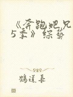 《奔跑吧兄弟第5季》综艺封面