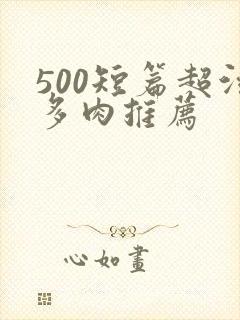 500短篇超污多肉推荐