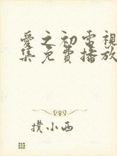 爱之初电视剧全集免费播放