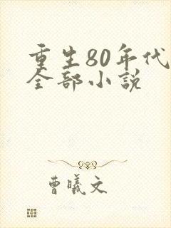 重生80年代的全部小说
