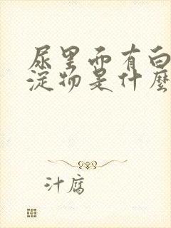 尿里面有白色沉淀物是什么原因