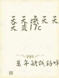 天天操天天干天天爽17c