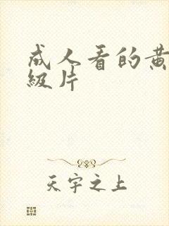 成人看的黄色一级片