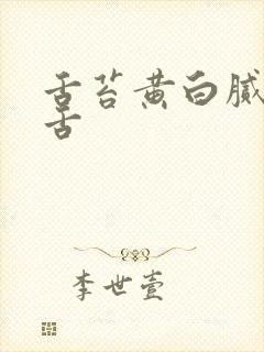 舌苔黄白腻齿痕舌