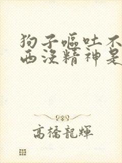 狗子呕吐不吃东西没精神是什么原因