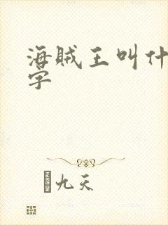 海贼王叫什么名字