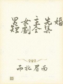 男女主先婚后爱短剧全集封面