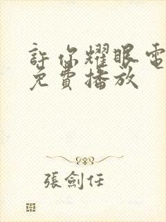 许你耀眼电视剧免费播放